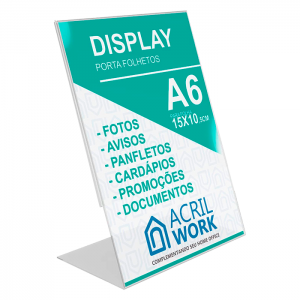 Display Informativo PVC 14x20cm    