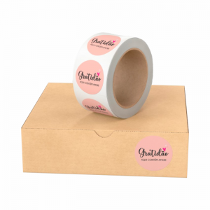 Etiquetas de Agradecimento Couchê 250g     