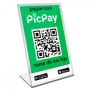Placa Pix PVC 14x20cm    